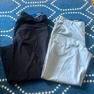 Izod Black and Light Gray Golf Pants Duo
